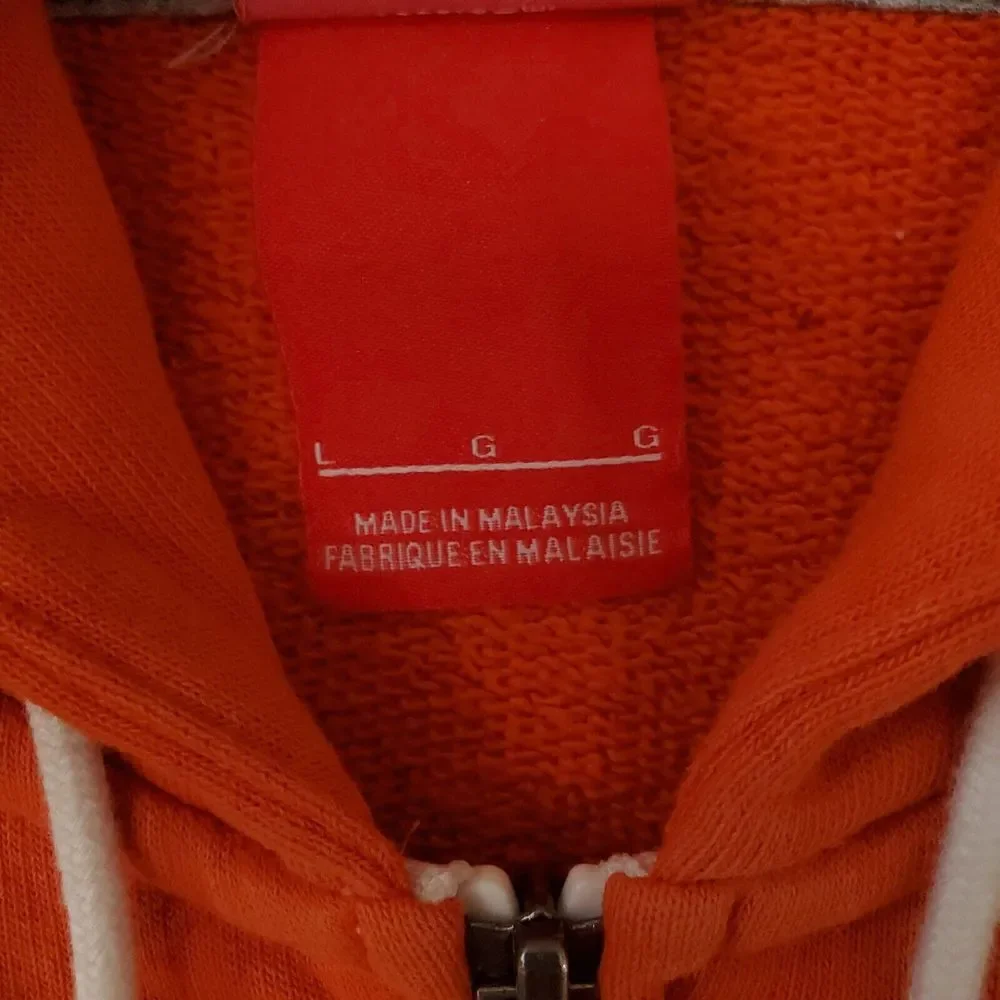 Clemson Tigers Orange Nike Jacket Men Lightweight Full Zip Size Large NCAA Sport